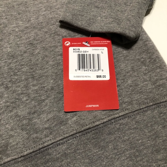 NIKE Jordan Screen Print Hoodie 955802-GEH - Picture 5 of 5